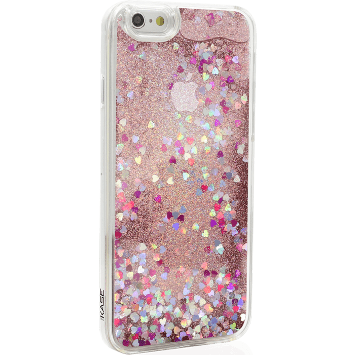 Bling Bling Coque Pailletée pour Apple iPhone 6/6s, Pink Lady
