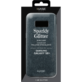 Coque slim pailletée étincelante pour Samsung Galaxy S8+, Noir