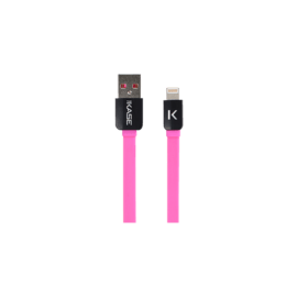 Câble Lightning Plat vers USB (0.2m), Rose Bonbon