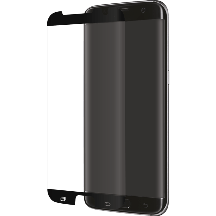 Protection d'écran en verre trempé Bord à Bord Incurvé pour Samsung Galaxy S7 Edge, Noir