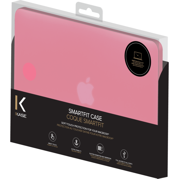 SmartFit Coque intégrale pour Apple MacBook Pro avec écran Retina 13 pouces, Rose