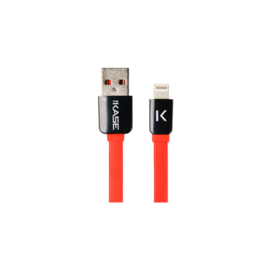 Câble Lightning Plat vers USB (1m), Rouge Ardent