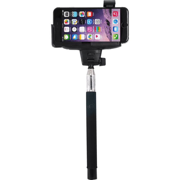 SmartFoto Compact Bluetooth Selfie Stick, Noir