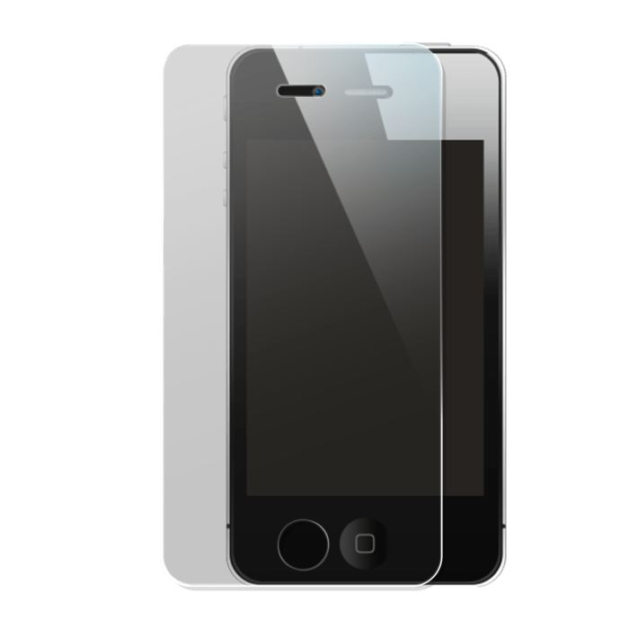 Protection d'écran premium en verre trempé pour Apple iPhone 4/4S, Transparent
