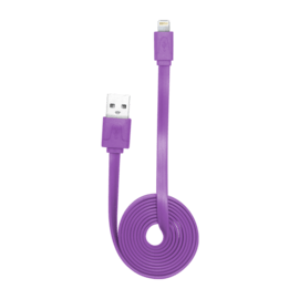 Cable Lightning plat vers USB (1m), Violet