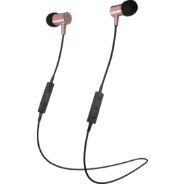 Écouteurs intra-auriculaires magnétique sans fil à isolation phonique, Or Rose