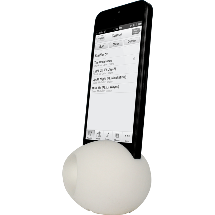 Oeuf Amplificateur de son pour Apple iPhone 6/6s/7 (4.7 pouces), Blanc