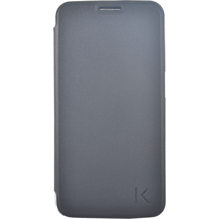 Coque Clapet Slim avec pochette CB pour Samsung Galaxy S6 Edge, Noir