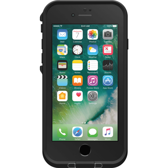 Lifeproof Fre Coque Waterproof pour Apple iPhone 7, Asphalte Noir