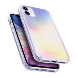 Coque hybride invisible iridescente pour Apple iPhone 11, Iridescente