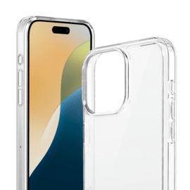 Pack combin&eacute; 3 en 1: Coque hybride invisible, &Eacute;cran en verre tremp&eacute; de qualit&eacute; sup&eacute;rieure et  Protecteur de l&rsquo;objectif de la cam&eacute;ra pour Apple iPhone 16 Pro Max, Transparente