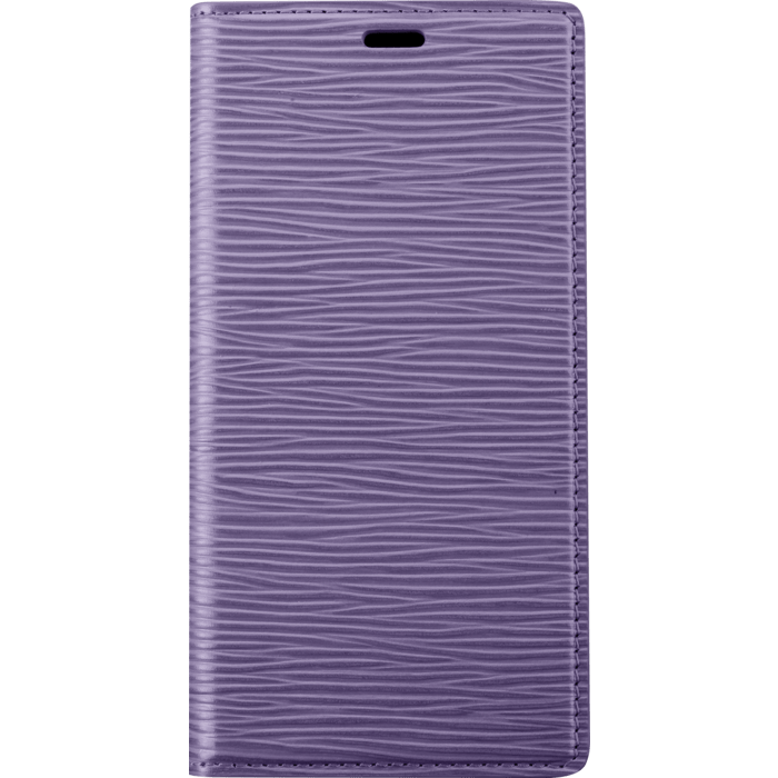 Diarycase 2.0 Coque clapet en cuir v&eacute;ritable avec support aimant&eacute; pour Apple iPhone 12 mini, Violet Lilas