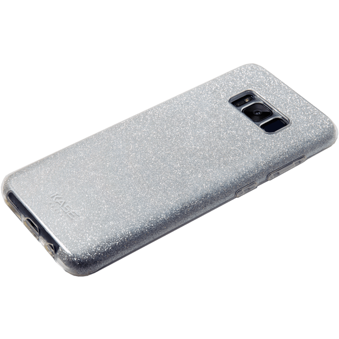 Coque slim pailletée étincelante pour Samsung Galaxy S8, Argent