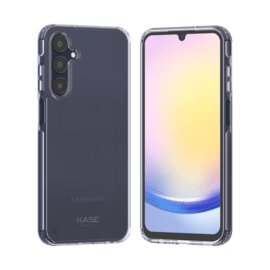 Coque hybride invisible fabriquée à 83 % de plastique recyclé pour Samsung Galaxy A25 5G, transparente