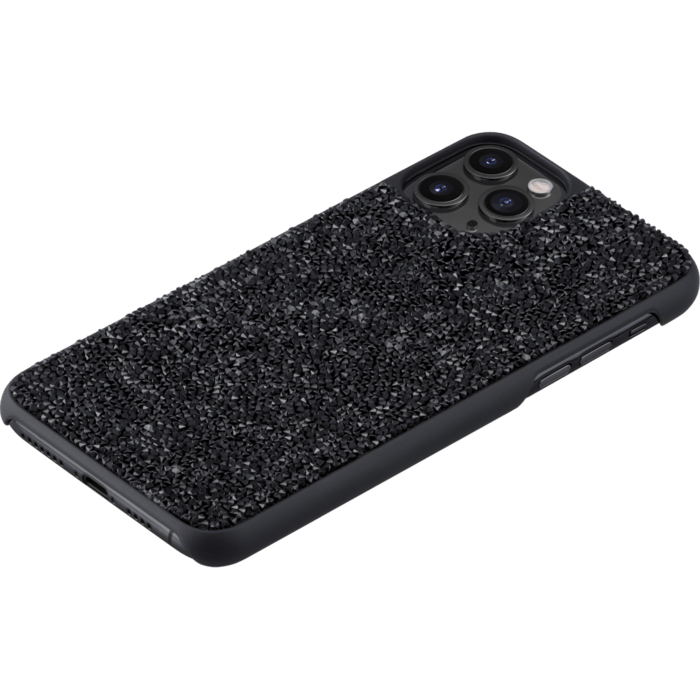 Coque iPhone 4/4S Brillante STRASS Couleur NOIR - Téléphonie