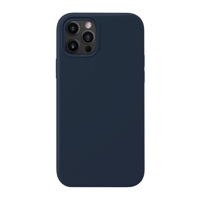 Coque en Gel de Silicone Doux pour iPhone 12 Pro Max, Bleu Oxford