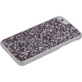 Coque Bling Strass pour Apple iPhone 6/6s, Pink Flambe & Argent