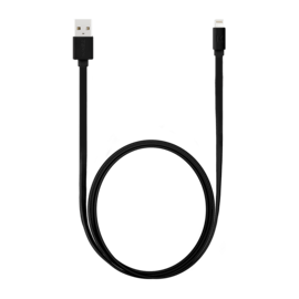 C&acirc;ble Lightning certifi&eacute; MFi Apple Charge Speed 3A charge/ sync (1M), Noir de jais
