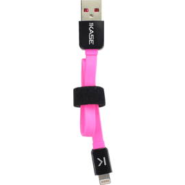 C&acirc;ble Lightning Plat vers USB (0.2m), Rose Bonbon