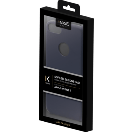 Coque en gel de silicone doux pour Apple iPhone 7, Bleu Marine