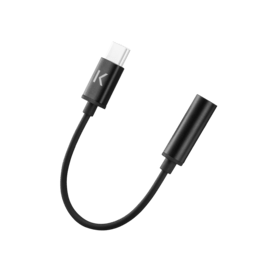 Adattatore jack per cuffie metallico da USB-C a 3,5 mm, nero