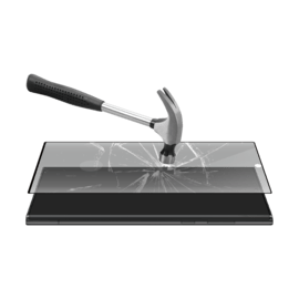 Protection d'&eacute;cran en verre tremp&eacute; Bord &agrave; Bord Incurv&eacute; pour Samsung Galaxy S23 Ultra 5G, Noir