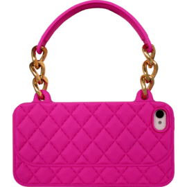 Case Case for Apple iPhone 4/4S, silicone-padded Handbag, Pink