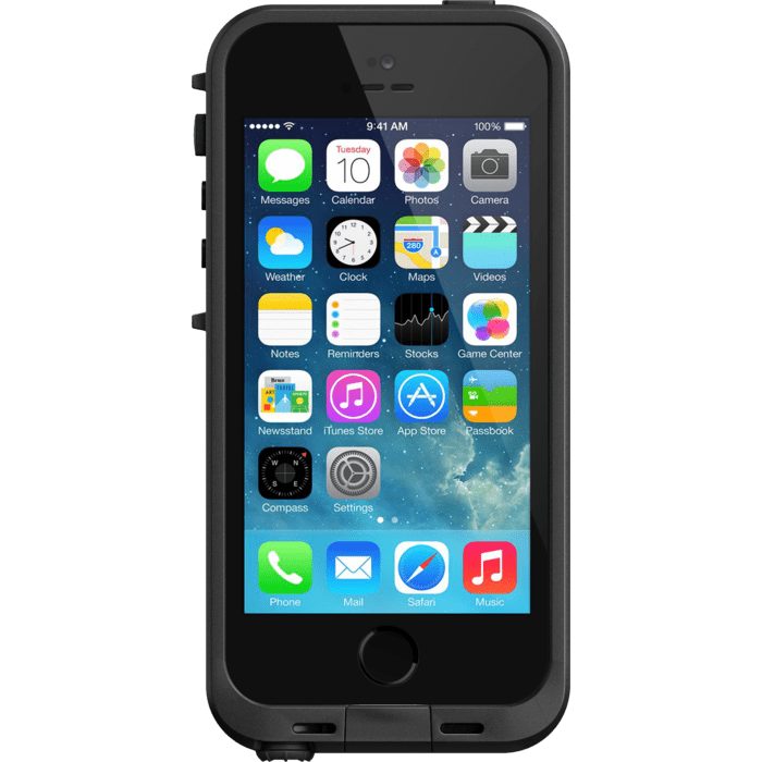 Lifeproof Fre Waterproof Case for Apple iPhone 5/5s/SE, Black