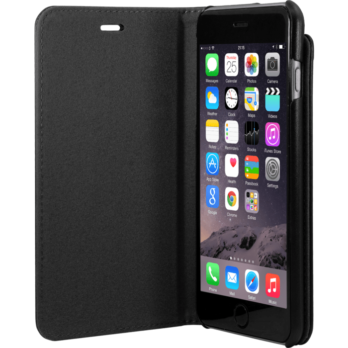 Moleskine Coque clapet classique pour Apple iPhone 6 Plus/6s Plus, Noir