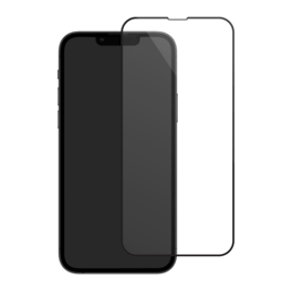 Protection d'&eacute;cran en verre tremp&eacute; (100% de surface couverte) pour Apple iPhone 13 Pro Max, Noir
