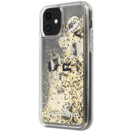 Case Karl Lagerfeld Bling Bling Glitter Floating Charms case for Apple iPhone 11, Gold