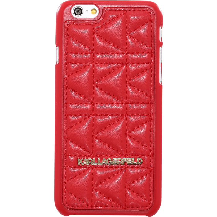 Karl Lagerfeld Kuilted Coque pour Apple iPhone 6/6s, Rouge