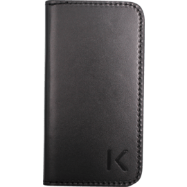 Case Book Type Flip case with mirror for Apple iPhone 4/4S, Picadilly Black leather