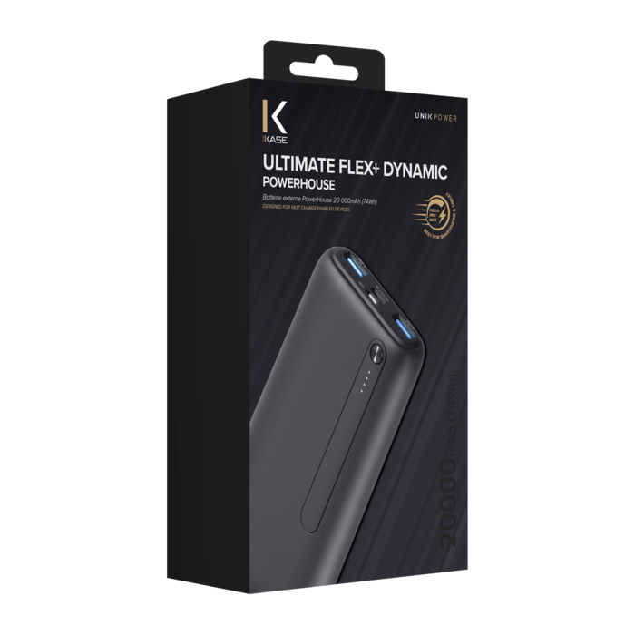 PowerHouse Dynamic Ultimate Flex+ 20 000&nbsp;mAh (74Wh), Minuit Noir
