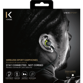 Ecouteurs Bluetooth Sport, Noir
