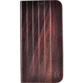 Coque Clapet pour Samsung Galaxy S6, Bois Naturel de Rosewood