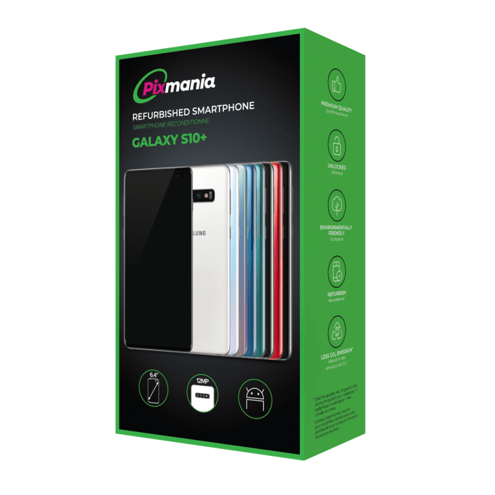 Galaxy S10+ reconditionn&eacute; 128 Go, Vert Prisme, d&eacute;bloqu&eacute;