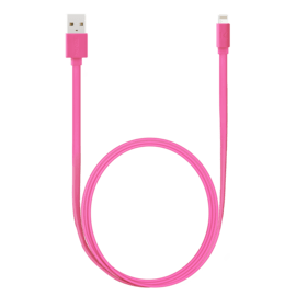 Cavo di ricarica / sincronizzazione Lightning certificato Apple MFi da 2,4 A (1 m), rosa caldo
