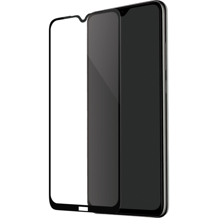 (O) Protection d'&eacute;cran en verre tremp&eacute; (100% de surface couverte) pour Xiaomi Redmi Note 8, Noir
