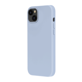 Coque antichoc en gel de silicone doux pour Apple iPhone 14 Plus, Bleu Lilas