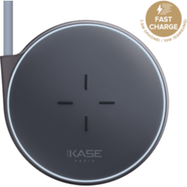 Case Universal Quick Charge Qi Wireless Charging Pad (7.5W/10W), Metallic Black