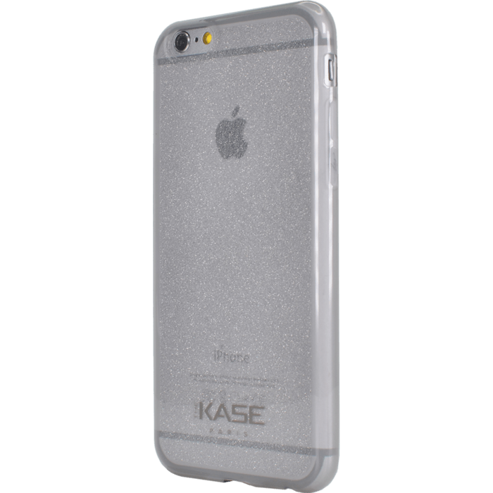 Coque en silicone paillet&eacute;e slim pour Apple iPhone 6/6s 0,9mm, Noir transparent