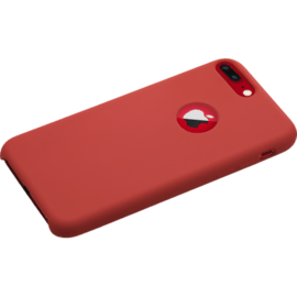 Coque en Gel de Silicone Doux pour Apple iPhone 7 Plus/ 8 Plus, Rouge Ardent