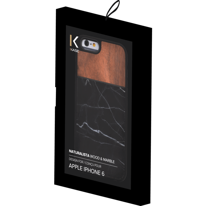 Naturalista Coque mabre-bois Noyer pour Apple iPhone 6/6s