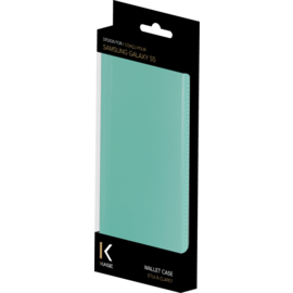 Etui &agrave; clapet pour Samsung Galaxy S5, Turquoise