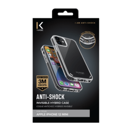 Coque Antichoc hybride invisible for Apple iPhone 12 mini, Transparente