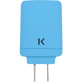 Chargeur Universel Double USB (US) 3.1A, Bleu ciel