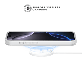 Coque hybride invisible fabriqu&eacute;e &agrave; 83 % de plastique recycl&eacute; pour Apple iPhone 16  Pro Max, transparente