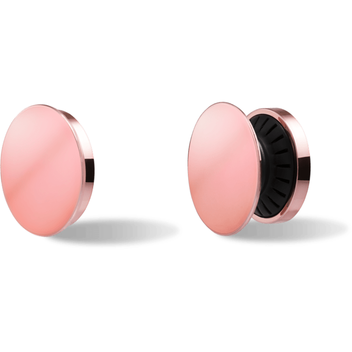 POP-UP poign&eacute;e & support smartphone, Or Rose Chrom&eacute;
