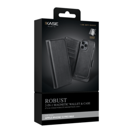 Etui & Coque robuste magn&eacute;tique 2-en-1 pour Apple iPhone 13 Pro Max, Noir Onyx